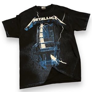 Metallica Ride the Lightning Screen Printed AOP Tee Shirt